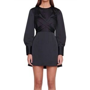 NEW STAUD mini crosshill dress in black